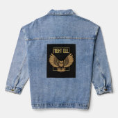 Eenvoudige Night Owl Denim Jacket (Achterkant)