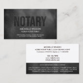 Eenvoudige Notaris Openbare Lening Ondertekening A Visitekaartje (Voorkant / Achterkant)