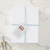 Eenvoudige notenkraker kerstcadeau Label Cadeaulabel (Met Touw)