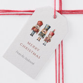 Eenvoudige notenkraker kerstcadeau Label Cadeaulabel