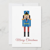 Eenvoudige Notenkraker Kerstvakantie Kaart (Voorkant)