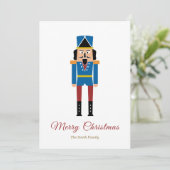 Eenvoudige Notenkraker Kerstvakantie Kaart (Staand voorkant)