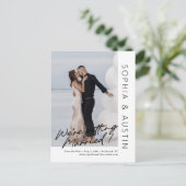 Eenvoudige notitie bewerkbare kleur Save the Date  Briefkaart (Staand voorkant)