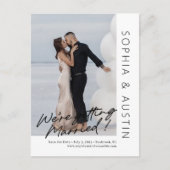 Eenvoudige notitie bewerkbare kleur Save the Date Briefkaart (Voorkant)