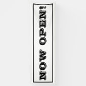 Eenvoudige nu Open Business Promotion Typografie Spandoek (Verticaal)