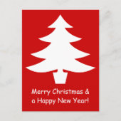 Eenvoudige nuchtere kerstboom icoon briefkaarten (Voorkant)