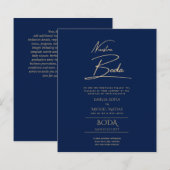 Eenvoudige Nuestra BODA Spaanse Huwelijksuitnodigi (Voorkant / Achterkant)