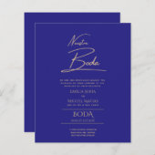 Eenvoudige Nuestra BODA Spaanse Huwelijksuitnodigi (Voorkant / Achterkant)