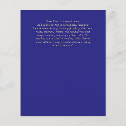 Eenvoudige Nuestra BODA Spaanse Huwelijksuitnodigi (Achterkant)