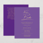 Eenvoudige Nuestra BODA Spaanse Huwelijksuitnodigi (Voorkant / Achterkant)