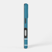 Eenvoudige oceaan blauw minimalistische aangepaste iPhone 16 hoesje (Rechterkant)