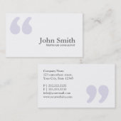 Eenvoudige offertes Visitekaartje hypotheekagent (Voorkant / Achterkant)