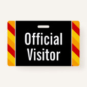 Eenvoudige "officiële bezoeker" badge (Voorkant)