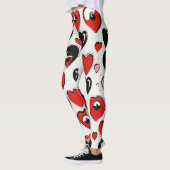 "Eenvoudige ogen Emoji Patroon op Hard" Leggings (Links)