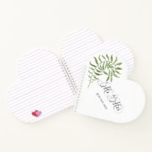 Eenvoudige olieramp, Mr & Mrs Wedding Heart Notitieboek (Binnen)