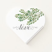 Eenvoudige olieramp, Mr & Mrs Wedding Heart Notitieboek (Achterkant)