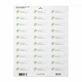 Eenvoudige olievlek etiket (Full Sheet)