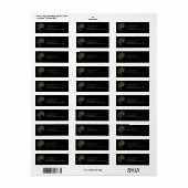 Eenvoudige olievlek/zwart etiket (Full Sheet)