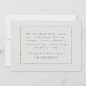 Eenvoudige olievloeistof Foliage Hartelijk dank Bedankkaart (Achterkant)