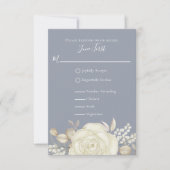 Eenvoudige olievloeistof van het Roos van Elegant RSVP Kaartje (Voorkant)