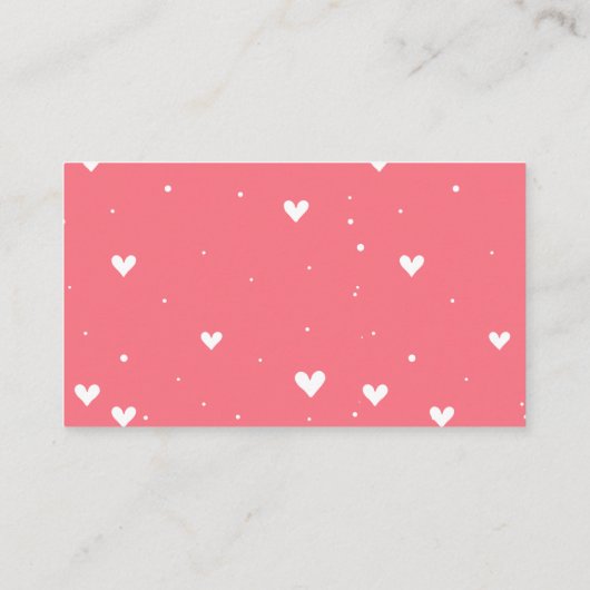 Eenvoudige Olifant & Hart Ballon Luier Raffle Informatiekaartje (Achterkant)