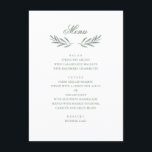 Eenvoudige olijfbladeren. Italiaanse bruiloft. bot Menu<br><div class="desc">Trouwmenu met olijfbladeren. Geschikt voor verjaardag,  jubileum en elk ander feest. Neem contact met me op als je extra items nodig hebt.</div>