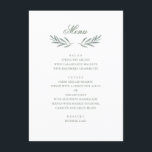 Eenvoudige olijfbladeren. Italiaanse bruiloft. bot Menu<br><div class="desc">Trouwmenu met olijfbladeren. Geschikt voor verjaardag,  jubileum en elk ander feest. Neem contact met me op als je extra items nodig hebt.</div>