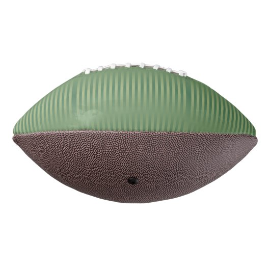 Eenvoudige  Olive Sage Groene Gradient Gestreept American Football (Gedraaid 270)