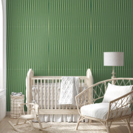 Eenvoudige Olive Sage Groene Gradient Gestreept Behang