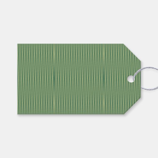 Eenvoudige  Olive Sage Groene Gradient Gestreept Cadeaulabel (Voorkant (Horizontaal))