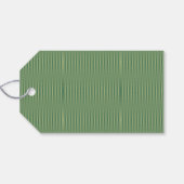 Eenvoudige  Olive Sage Groene Gradient Gestreept Cadeaulabel (Achterkant Horizontaal)