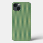 Eenvoudige  Olive Sage Groene Gradient Gestreept Case-Mate iPhone Case (Achterkant)