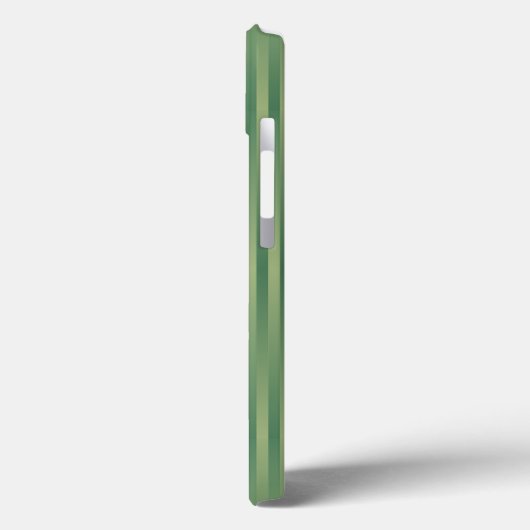 Eenvoudige  Olive Sage Groene Gradient Gestreept Case-Mate iPhone Case (Achterkant / Links)