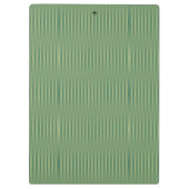 Eenvoudige  Olive Sage Groene Gradient Gestreept Klembord (Achterkant)