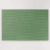 Eenvoudige  Olive Sage Groene Gradient Gestreept Legpuzzel (Horizontaal)