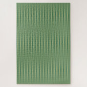 Eenvoudige  Olive Sage Groene Gradient Gestreept Legpuzzel (Verticaal)