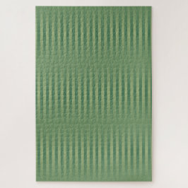 Eenvoudige  Olive Sage Groene Gradient Gestreept Legpuzzel
