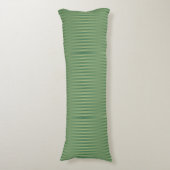 Eenvoudige  Olive Sage Groene Gradient Gestreept Lichaamskussen (Voorkant Verticaal)