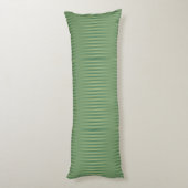 Eenvoudige  Olive Sage Groene Gradient Gestreept Lichaamskussen (Achterkant (Verticaal))