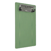 Eenvoudige Olive Sage Groene Gradient Gestreept Mini Klembord (Schuin)