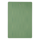 Eenvoudige Olive Sage Groene Gradient Gestreept Mini Klembord (Achterkant)