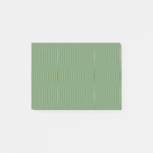 Eenvoudige  Olive Sage Groene Gradient Gestreept Post-it® Notes (Voorkant)