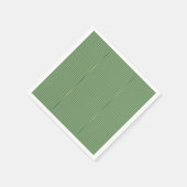 Eenvoudige  Olive Sage Groene Gradient Gestreept Servet (Hoek)