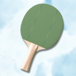 Eenvoudige Olive Sage Groene Gradient Gestreept Tafeltennisbatje