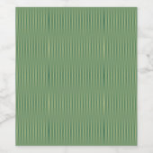 Eenvoudige  Olive Sage Groene Gradient Gestreept Wijn Etiket (Enkel label)