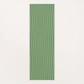 Eenvoudige Olive Sage Groene Gradient Gestreept Yogamat (Voorkant)
