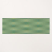 Eenvoudige Olive Sage Groene Gradient Gestreept Yogamat (Voorkant (horizontaal))