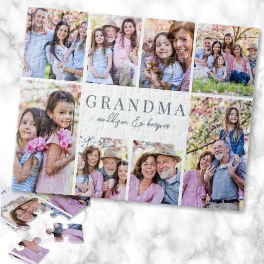 Eenvoudige Oma Fotocollage Legpuzzel