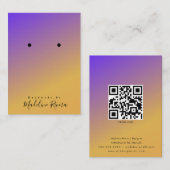 Eenvoudige ombre Artisan die DisplayCard verdient Contactkaartje (Voorkant / Achterkant)