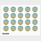 Eenvoudige Ombre Blue Scented Soap Labels (Vel)